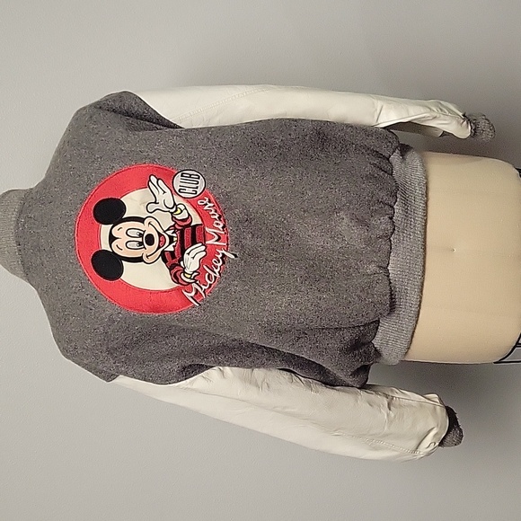 Mickey Mouse Varsity Jacket 100% Wool. Silk Lining Size L - Picture 3 of 6